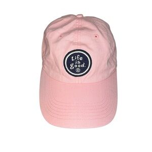 Life is Good Women's Vintage Logo Chill Cap in Happy Pink